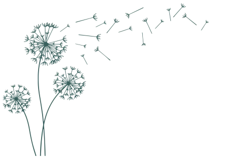 Trio of dandelions icon